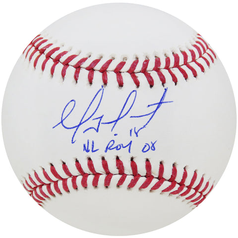 Geovany Soto Signed Rawlings Official MLB Baseball w/NL ROY 08 - (SCHWARTZ COA)