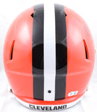 Ozzie Newsome Signed Browns F/S Speed Helmet w/HOF Dawg Pound- Beckett W Holo