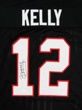 Jim Kelly Autographed Black Pro Style Jersey- JSA W Authenticated *1
