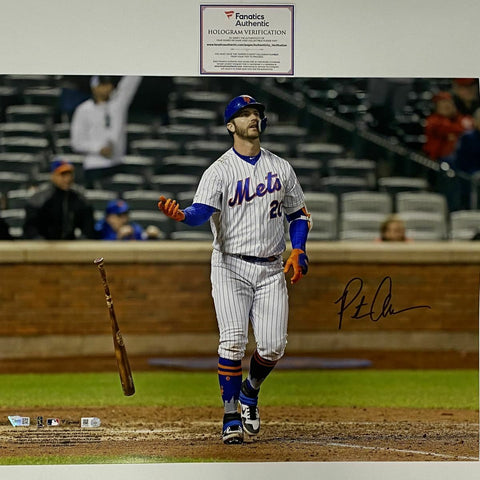 Autographed/Signed PETE ALONSO New York Mets 16x20 Baseball Photo Fanatics COA