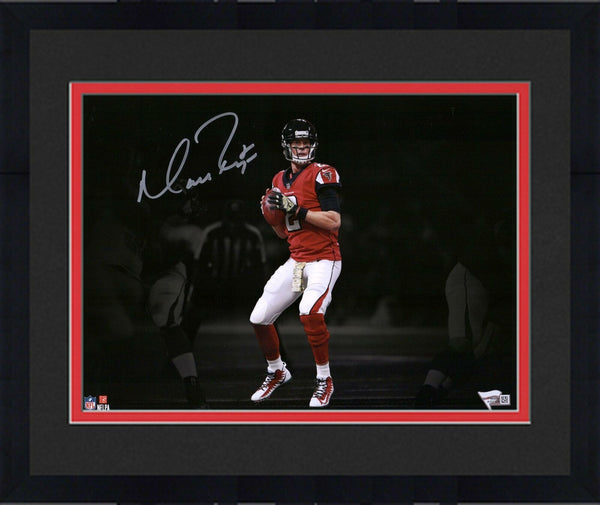 Framed Matt Ryan Atlanta Falcons Autographed 11" x 14" Spotlight Photograph