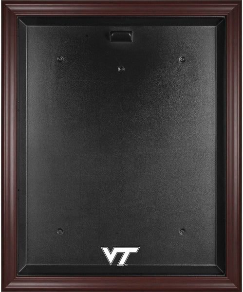 Virginia Tech Hokies Mahogany Framed Logo Jersey Display Case - Fanatics
