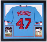 Jack Morris Signed Minnesota Twins 31x35 Custom Framed Jersey (JSA) 1991 Game 7