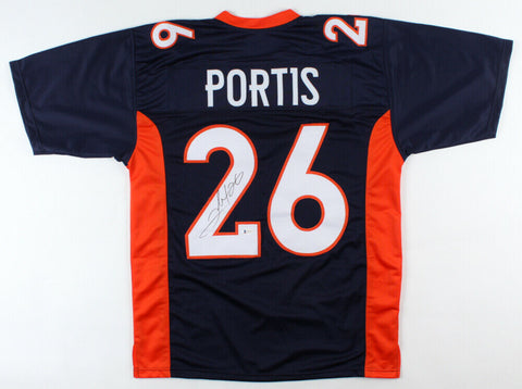Clinton Portis Signed Denver Broncos Jersey (Schwartz COA) 2xPro Bowl R.B.