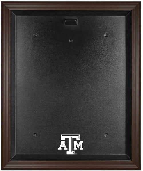 Texas A&M Aggies Brown Framed Logo Jersey Display Case - Fanatics Authentic