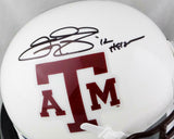 Johnny Manziel Heisman Signed Texas A&M White Schutt Mini Helmet- JSA W Auth