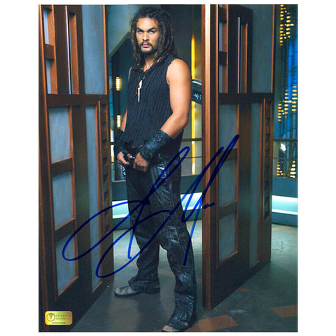 Jason Momoa Autographed Stargate Atlantis Ronan Corridor 8x10 Photo