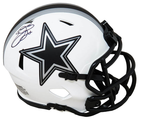 Emmitt Smith Signed Cowboys Lunar Eclipse Riddell Speed Mini Helmet - (SS COA)