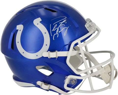 Peyton Manning Indianapolis Colts Signed Riddell Flash Speed Helmet