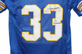 Tony Dorsett Autographed/Signed College Style Blue XL Jersey Heisman BAS 31117