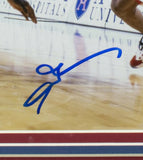 Allen Iverson Signed Framed 8x10 Philadelphia 76ers Photo Vs Jordan PSA ITP
