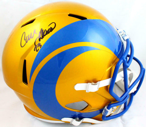 Cam Akers Autographed Los Angeles Rams F/S Flash Speed Helmet-Beckett W Hologram