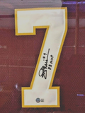 Joe Theismann Signed Washington Redskins 35x43 Framed Jersey (Beckett)