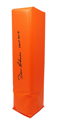 Dave Robinson PACKERS Signed Orange Endzone Pylon w/HOF 2013 - SCHWARTZ COA