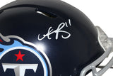 AJ Brown Autographed Tennessee Titans Authentic Speed Helmet BAS 29891