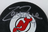 Zach Parise Signed New Jersey Devils Logo Hockey Puck (Steiner Hologram)