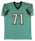 Tony Boselli "HOF 22" Authentic Signed Teal Pro Style Jersey BAS Witnessed