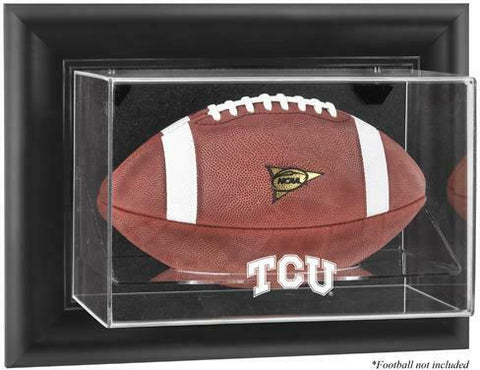 TCU Horned Frogs Black Framed Wall-Mountable Football Display Case - Fanatics