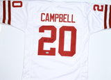 Earl Campbell Autographed White College Style Jersey - Beckett W Hologram *Black