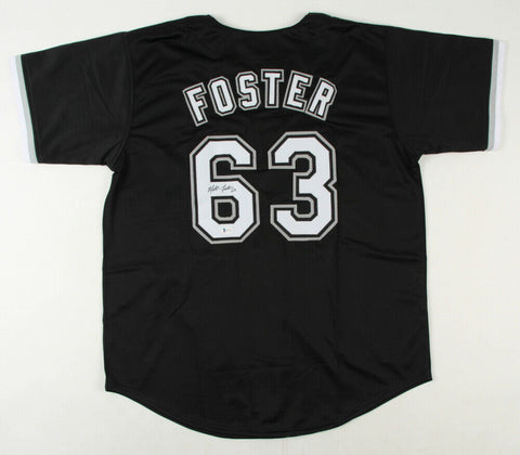 Matt Foster Signed Chicago White Sox Black Jersey (Beckett COA) Rookie Reliever