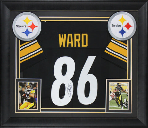 Steelers Hines Ward Authentic Signed Black Framed Jersey BAS Witnessed