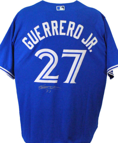Vladimir Guerrero Jr. Autographed Toronto Blue Jays Majestic Jersey- JSA Auth