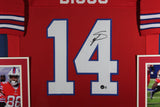 Stefon Diggs Autographed/Signed Framed Pro Style Red XL Jersey Beckett 38042