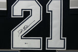 DEION SANDERS (Cowboys blue TOWER) Signed Autographed Framed Jersey Beckett