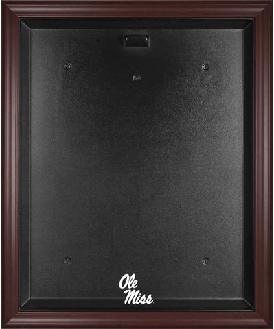 Ole Miss Rebels Mahogany Framed Logo Jersey Display Case - Fanatics Authentic