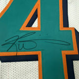 Autographed/Signed RICKY WILLIAMS Miami White Football Jersey JSA COA Auto