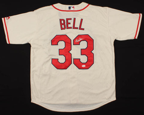 David Bell Signed Cardinals Majestic Jersey (JSA COA) St Louis Infield 1995-1998