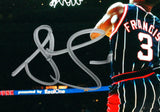 Steve Francis Signed Rockets 8x10 FP Photo Dunk Contest- Beckett Witness *Silver