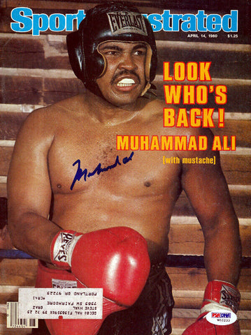 Muhammad Ali Autographed Signed Sports Illustrated Magazine PSA/DNA #W02233