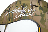 Adrian Peterson Signed Minnesota Vikings Authentic Camo Helmet BAS 29352