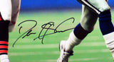 Cowboys Deion Sanders Signed 16x20 Vertical Vs Bears Photo BAS Witnessed