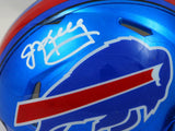 Jim Kelly Autographed Buffalo Bills Flash Speed Mini Helmet-Beckett W Hologram