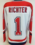 Mike Richter Signed Team USA 1998 Jersey (JSA COA)1994 Rangers Stanley Cup Champ