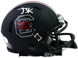 Javon Kinlaw Autographed SC Gamecocks Black Mini Helmet - Beckett W Auth *Silver
