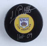 Luc Robitaille Signed Los Angeles Kings Logo Puck Inscribed "HOF 09" (COJO)