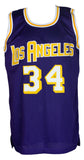 Shaquille O'Neal Signed Custom Purple Pro Style Basketball Jersey BAS ITP