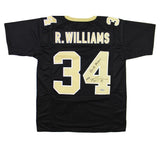Ricky Williams Signed New Orleans Custom Black Jersey With Insc