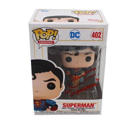 Dean Cain Signed Superman Model #402 Funko Pop With "Superman" Inscription