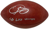 ODELL BECKHAM Jr Autographed "SB LVI Champs" Rams Official Football FANATICS