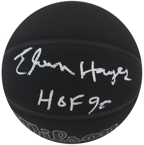 Elvin Hayes Signed Wilson I/O Black 75th Ann Logo NBA Basketball w/HOF (SS COA)