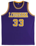LSU Shaquille O'Neal Authentic Signed Purple Pro Style Jersey BAS Witnessed