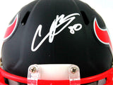 Andre Johnson Signed Houston Texans Flat Black Speed Mini Helmet - JSA W Auth
