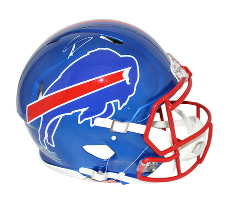 Stefon Diggs Autographed Buffalo Bills Authentic Flash Speed Helmet BAS 34527