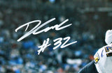 D'Andre Swift Autographed Detroit Lions 16x20 Leap FP Photo-Beckett W Hologram