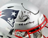 Sony Michel Signed Patriots F/S SpeedFlex Helmet W/ SB Champs - Beckett W Auth