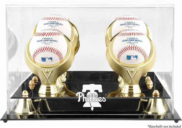 Philadelphia Phillies Golden Classic Four Baseball 2019 Logo Display Case